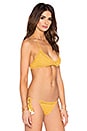 view 2 of 4 70's Halter Bikini Top in Marigold