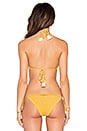 view 3 of 4 70's Halter Bikini Top in Marigold