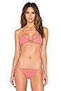 view 1 of 4 70's Halter Crochet Bikini Top in Rose