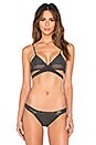 view 1 of 4 Wrap Triangle Bikini Top in Charcoal