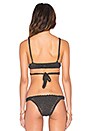 view 3 of 4 Wrap Triangle Bikini Top in Charcoal