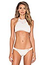 view 1 of 3 Crochet Halter Bikini Top in Natural