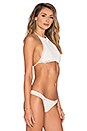 view 2 of 3 Crochet Halter Bikini Top in Natural