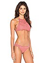 view 2 of 4 TOP BIKINI HALTER CROCHET in Rose