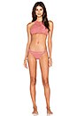 view 4 of 4 TOP BIKINI HALTER CROCHET in Rose