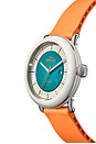 view 3 of 5 Detrola 41mm Watch in Orange & Aqua Green