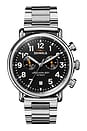 view 1 of 4 Runwell 2 Eye Chrono 41mm Watch Silver Bracelet in Black