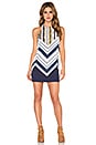 view 4 of 4 Sierra Mini Tank Dress in Multi Chevron