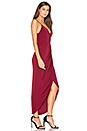 view 2 of 3 Core Cocktail Wrap Dress in Burgundy
