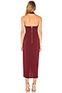 view 3 of 3 Knot Draped Dress in Burgundy