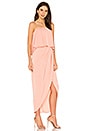 view 2 of 3 Strapless Frill Dress in Dusty Pink