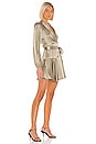 view 2 of 3 Joan Wrap Mini Dress in Sage