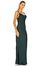 view 2 of 3 Luxe Bias Cowl Slip Dress in Emerald