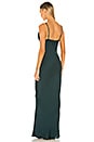 view 3 of 3 Luxe Bias Cowl Slip Dress in Emerald