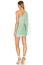 view 3 of 3 Desi One Shoulder Ruched Mini Dress in Spearmint