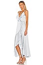 view 2 of 3 Bias Frill Wrap Dress in Cloud