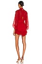 view 3 of 4 Clemence Long Sleeve Mini Dress in Scarlett