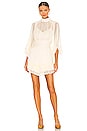view 1 of 3 Victoria Long Sleeve Ruched Mini Dress in Cream