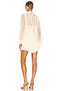 view 3 of 3 Victoria Long Sleeve Ruched Mini Dress in Cream
