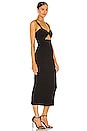 view 2 of 3 Simone Fitted Cut Out Midi Dress in Black