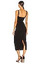 view 3 of 3 Simone Fitted Cut Out Midi Dress in Black