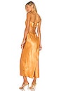 view 3 of 3 Gala Backless Midi Dress in Golden Oak