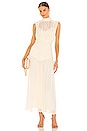 view 1 of 3 Clemence High Neck Midi Dress in Cream