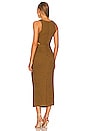 view 3 of 3 Simone V Neck Cut Out Midi Dress in Cumin