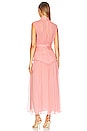 view 3 of 4 Lauren Sleeveless Ruched Midi Dress in Blush