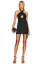view 1 of 3 Morgan Wrap Mini Dress in Black