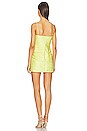 view 3 of 3 Thea Keyhole Mini Dress in Limoncello
