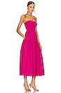 view 2 of 3 Joanine Strapless Ruched Midi Dress in Azalea Pink