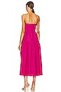 view 3 of 3 Joanine Strapless Ruched Midi Dress in Azalea Pink