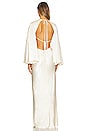 view 3 of 3 La Lune Flared Sleeve Open Back Maxi Dress in Cream