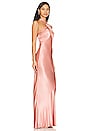 view 2 of 3 La Lune High Neck Twist Maxi Dress in Antique Rose