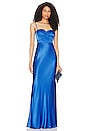 view 1 of 3 Oliviera Ruched Maxi Dress in Strong Blue