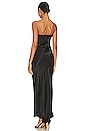 view 3 of 3 Camille Strapless Cut Out Midi Dress in Black