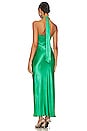view 3 of 3 Lana Ruched Halter Midi Dress in Tree Green
