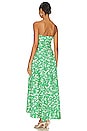 view 3 of 3 Arosa Strapless Cut Out Midi Dress in Tree Green & Vory
