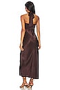 view 3 of 3 Lana Ruched Halter Midi Dress in Cocoa