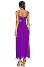 view 3 of 3 Malina Ruched Cut Out Midi Dress in Purple Pale