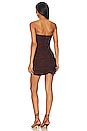 view 3 of 3 Cezanne Strapless Fitted Mini Dress in Cocoa