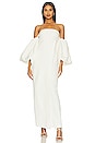 view 1 of 4 Puff Sleeve Column Maxi Dress in Ivory