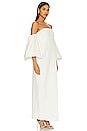 view 3 of 4 Puff Sleeve Column Maxi Dress in Ivory