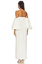view 4 of 4 Puff Sleeve Column Maxi Dress in Ivory
