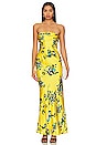 view 1 of 3 Romilly Silk Maxi Dress in Canary Multi