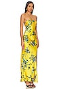 view 2 of 3 Romilly Silk Maxi Dress in Canary Multi