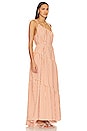 view 2 of 4 Hele One Shoulder Tiered Maxi Dress in Coconut & Tangerine
