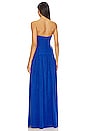 view 3 of 3 Vento Lace Up Strapless Maxi Dress in Cobalt