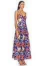 view 2 of 3 Karla Bustier Maxi Dress in Strong Blue & Multi